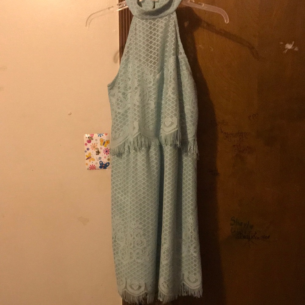 Blue Fringe Dress